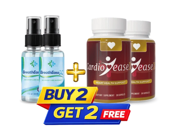 BreathEaseX 4 Bottles package